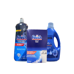 Combo Gel rửa bát Finish Classic 1.5L + Muối 1.5kg + Nước bóng 800ml