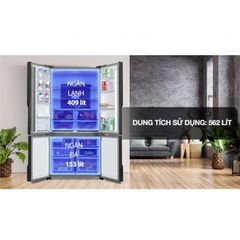 Tủ lạnh Electrolux 562L 4 cánh EQE5660A-B Inverter