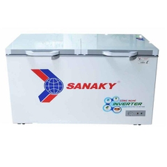 Tủ đông Sanaky  VH-3699A4KD-270 lít inverter  kính cường lực xanh