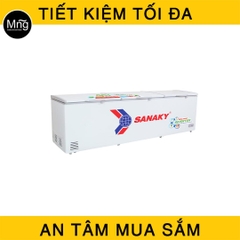 Tủ đông Sanaky 1200 lít inverter VH-1399HY3, 2 dàn lạnh đồng
