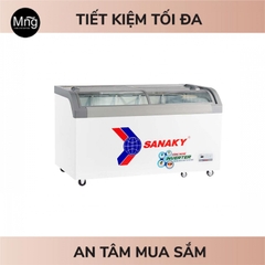 Tủ đông Sanaky VH-899K3A Inverter mặt kính cong 500L