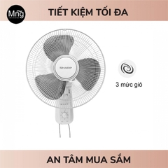 Quạt Treo Tường Không Có Điều Khiển Sharp PJ-W40MV-LG