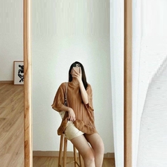 Áo Bầu Xếp Ly, Vải Voan Lụa Đẹp Nhẹ Nhàng, Dáng trẻ trung, Mẫu mới