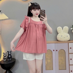 Áo bầu mẫu mới, chất đũi lụa mềm mát, dáng xinh. Freesize dưới 67kg