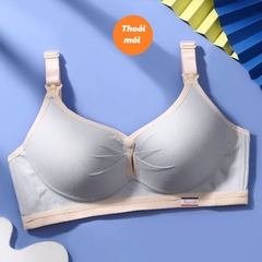 Áo lót bầu không gọng, chất cotton tăm hàn mềm, thoải mái cho mẹ bầu
