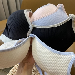 Áo lót bầu không gọng, chất cotton tăm hàn mềm, thoải mái cho mẹ bầu