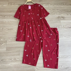 Bộ bầu và sau sinh, dáng lửng mặc mùa hè, chất cotton mềm mại, kiểu dáng trẻ trung