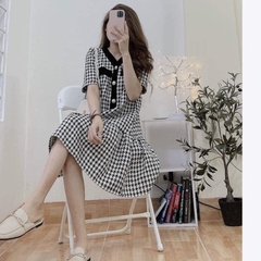 Váy bầu thiết kế công sở, kẻ caro cực xinh và sang chảnh trẻ trung