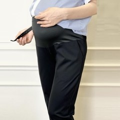 Quần baggy bầu công sở, chất vải umi co giãn thoải mái cho mẹ bầu