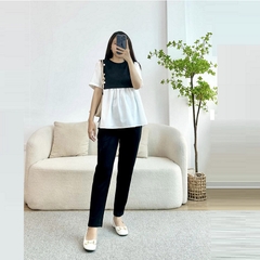 Quần bầu baggy, quần bầu công sở, vải mềm nhẹ thoải mái cho mẹ bầu