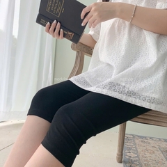 Quần lửng bầu, quần bầu lửng legging - Chất umi cotton mềm đẹp co dãn 4 chiều - đủ size đến 90kg thoải mái cho mẹ bầu