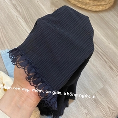 Quần bầu đùi mặc nhà, vải lụa băng mềm nhẹ kèm chun chỉnh thoải mái cho mẹ bầu