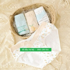 Set quần lót bầu 4 chiếc, quần chip bầu cotton mềm,thoáng, mát