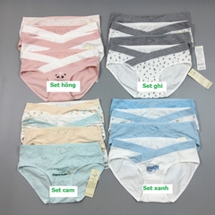 Set quần lót bầu 4 chiếc, quần chip bầu cotton mềm,thoáng, mát