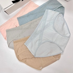 Quần lót bầu cotton mềm mịn, mát nhẹ, cạp chéo đáp ren