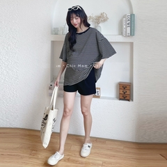 Quần short bầu, quần bầu ngắn, chất cotton umi giúp mẹ bầu thoải mái