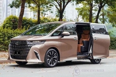 ALPHARD HEV VÀNG - NỘI THẤT NÂU ĐỎ