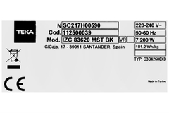 Bếp từ Teka IZC 83620 MST BK
