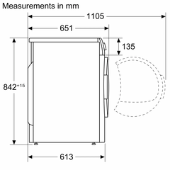 Máy Sấy Bơm Nhiệt Bosch WQB245B0SG  Serie 8, 9kg