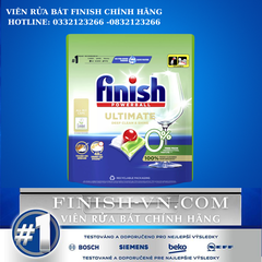 Viên rửa bát hữu cơ Finish Ultimate Eco 0% túi 45 viên