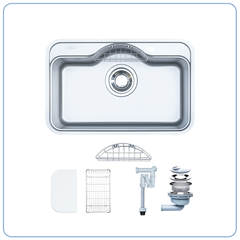 CHẬU RỬA BÁT 1 HỐ NOBINOX ROSA NN975D