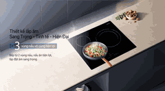 Bếp Điện Từ 3 Vùng Nấu Cata IT 603