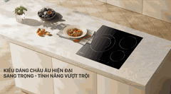 Bếp Từ 3 Vùng Nấu Cata IB 6203 BK