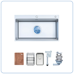 CHẬU RỬA BÁT 1 HỐ NOBINOX LIRA NJ564D