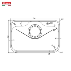 Chậu rửa bát chống xước phong cách Nhật TARI 7851SR