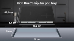 Bếp Từ 3 Vùng Nấu Bosch PUC61KAA5E