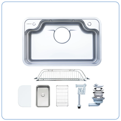 CHẬU RỬA BÁT 1 HỐ NOBINOX ARVO B180