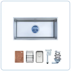 CHẬU RỬA BÁT 1 HỐ NOBINOX LIRA NJ566D