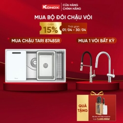 Chậu rửa bát chống xước phong cách Nhật TARI 8748SR