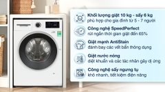 Máy giặt sấy Bosch 10 kg - sấy 6 kg WNA254U0SG