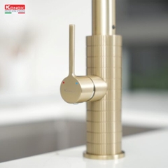 Vòi rửa bát dây rút Venice Gold