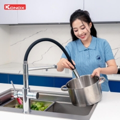 Vòi rửa bát thân mềm 3 đường nước Combi Chrome