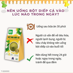 Bột Diếp Cá Sấy Lạnh Hữu Cơ Nguyên Chất