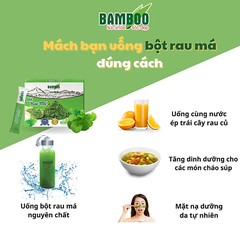 Bột rau má sấy lạnh hữu cơ nguyên chất