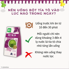 Bột Tía Tô Sấy Lạnh Hữu Cơ Nguyên Chất