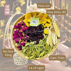 Trà tiêu thực 5 vị hoa thảo mộc thanh mát