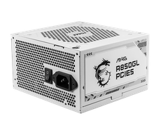Nguồn máy tính MSI MAG A850GL PCIE5 WHITE - 80 Plus Gold - Full Modular (850W)