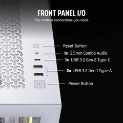 Vỏ máy tính Corsair 3500X Tempered Glass (Mid-Tower, White) CC-9011277-WW