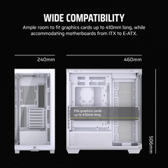 Vỏ máy tính Corsair 3500X Tempered Glass (Mid-Tower, White) CC-9011277-WW