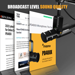 Micro MAONO năng động Maono PD400X thu âm hỗ trợ USB/XLR 2 chế độ radio cho PC/điện thoại/phát trực tiếp/podcast/ghi âm