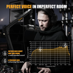 Micro MAONO năng động Maono PD400X thu âm hỗ trợ USB/XLR 2 chế độ radio cho PC/điện thoại/phát trực tiếp/podcast/ghi âm