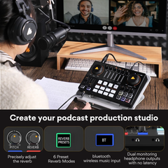 Bộ micro điện dung card âm thanh MAONO AME2 studio nguồn điện Phantom hỗ trợ live/ghi âm