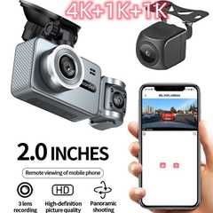 Camera Hành Trình M3 chất lượng hình ảnh  4K 3 Mắt Trước Trong Sau Wifi App