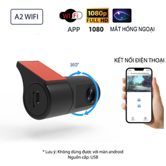 CAMERA A2 WIFI 1080P – XOAY 360° – KẾT NỐI ĐIỆN THOẠI – MẮT HỒNG NGOẠI
