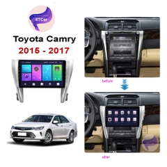 Mặt Dưỡng Xe Toyota Camry 2015-2017 Lắp Màn Hình Android 10 Inch