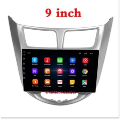 Mặt dưỡng Hyundai Accent, Verna  2012-2016 (9 inch) lắp màn hình android ô tô